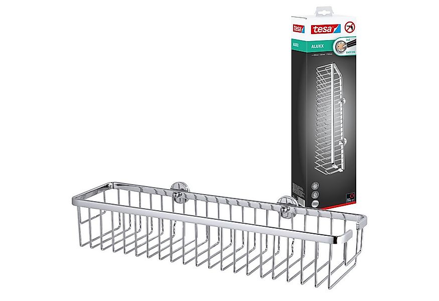 tesa Duschablage ALUXX Duschablagekorb ohne Bohren - 9,2 cm : 45,0 cm : 12, günstig online kaufen