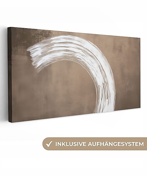 OneMillionCanvasses® Leinwandbild Panorama Farbe - Braun günstig online kaufen