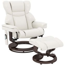 HOMCOM Massagesessel mit Fußhocker, Liegefunktion (Relaxsessel, günstig online kaufen