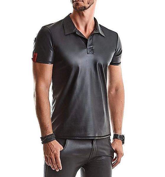 Regnes Fetish Planet Poloshirt Wetlook-Shirt Rmano Poloshirt Slim-Fit Herre günstig online kaufen