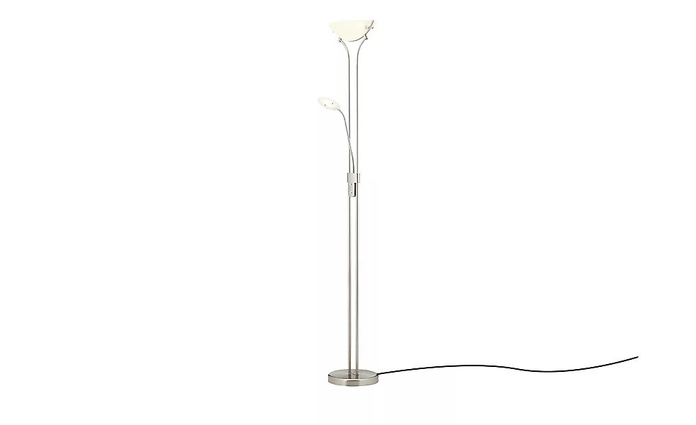 KHG LED-Deckenfluter, 2-flammig ¦ silber ¦ Maße (cm): H: 181  Ø: 25.5 Lampe günstig online kaufen