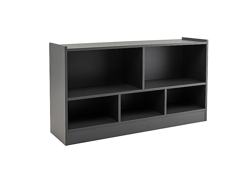 COSTWAY Bücherregal, Spielzeugschrank, 2 große Fächer & 3 kleine Fächer günstig online kaufen