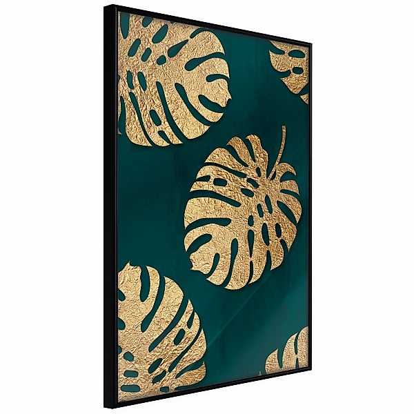 Poster - Gilded Monstera Leaves günstig online kaufen