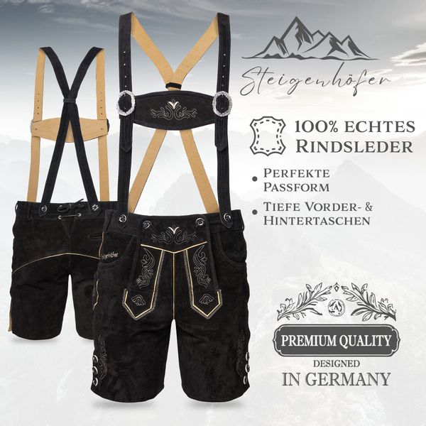 Steigenhöfer Manufaktur Trachtenlederhose Lederhose Herren Tracht günstig online kaufen