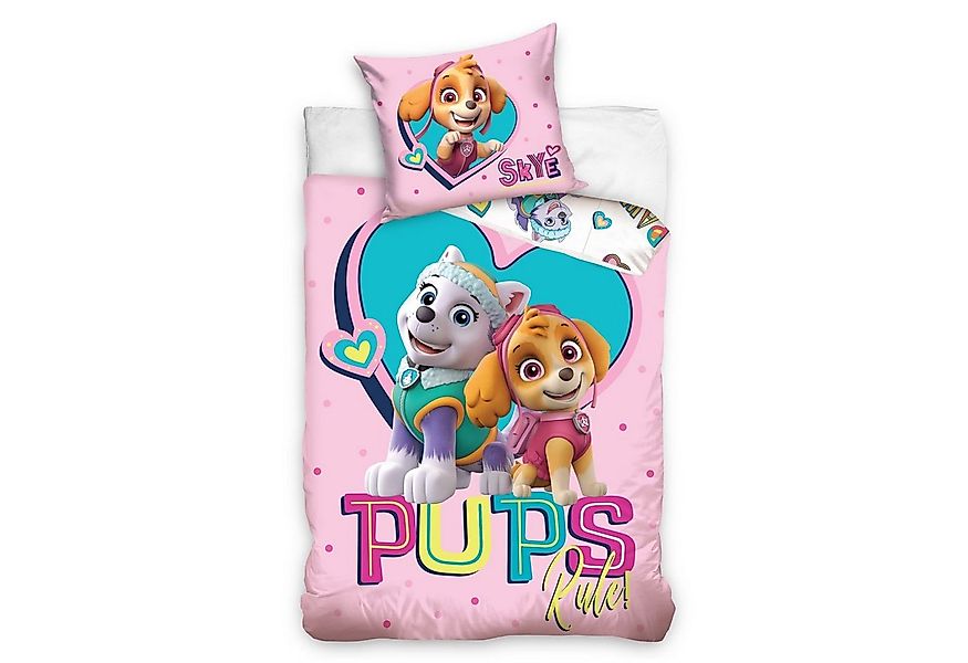 MTOnlinehandel Kinderbettwäsche Paw Patrol 135x200 + 80x80 cm 2 tlg., 100% günstig online kaufen
