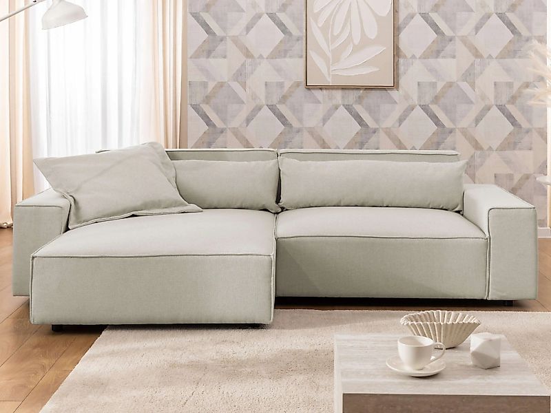 OTTO home Ecksofa "KINLEE Design-Sofa mit Recamiere rechts/links, Maße B/T/ günstig online kaufen
