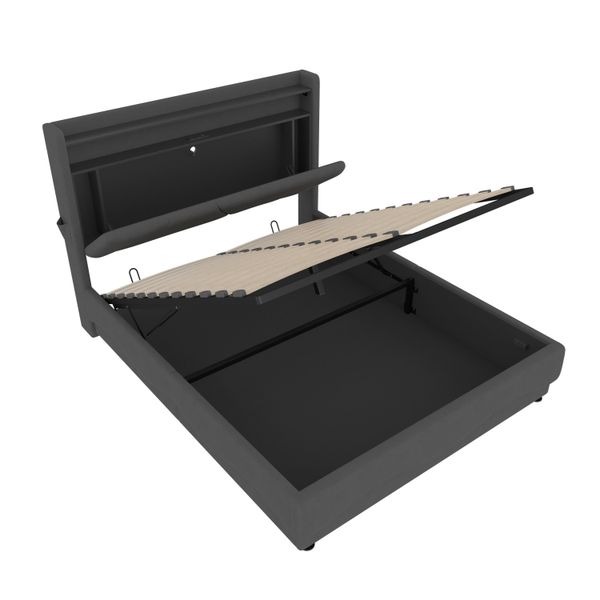 LVHOM Boxbett 140/160x200cm Modernes LED-Polsterbett mit günstig online kaufen