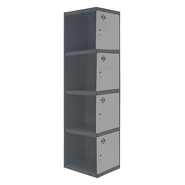 PROREGAL Spind AMEGO HxBxT 180 x 30 x 50 cm 4 Abteile Anbaumodul Anthrazit- günstig online kaufen