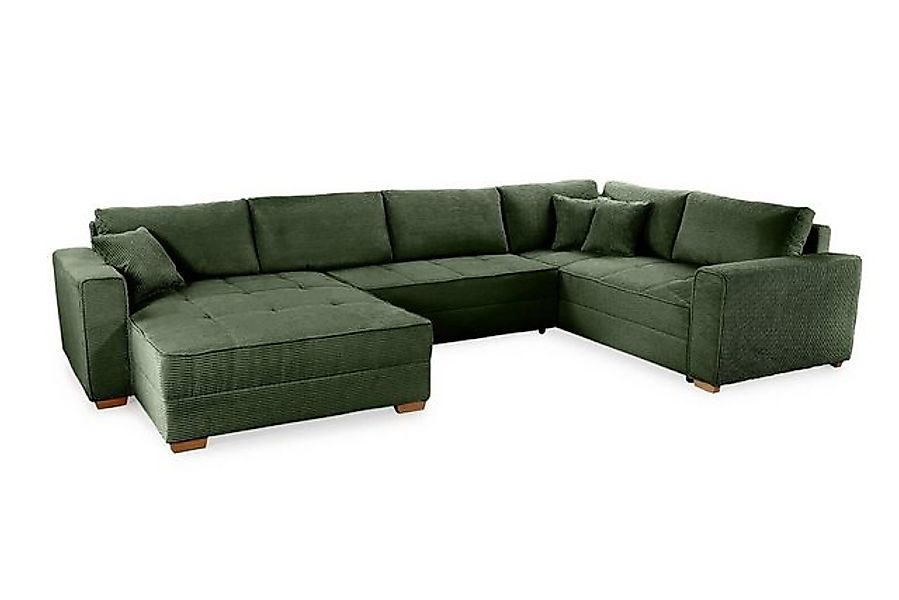 luma-home Wohnlandschaft 15199, U-Form mit Bettfunktion und Bettkasten, 379 günstig online kaufen