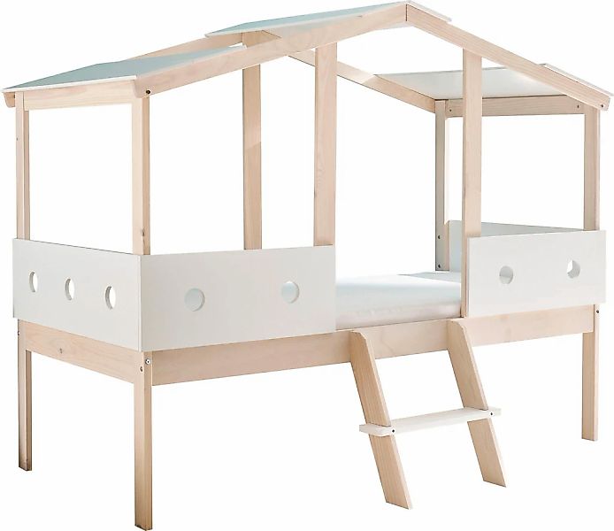 Begabino Hausbett "Cortino Bett, Kinderbett mit Leiter auf Stelzen", mit Da günstig online kaufen