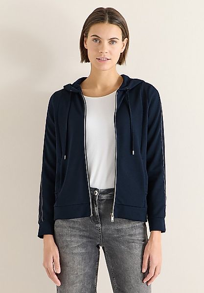 CECIL Sweatjacke mit Kontrastdetail günstig online kaufen