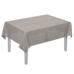 Rechteckige Tischdecke, grau-beige, Imperia Premium (144-09) günstig online kaufen