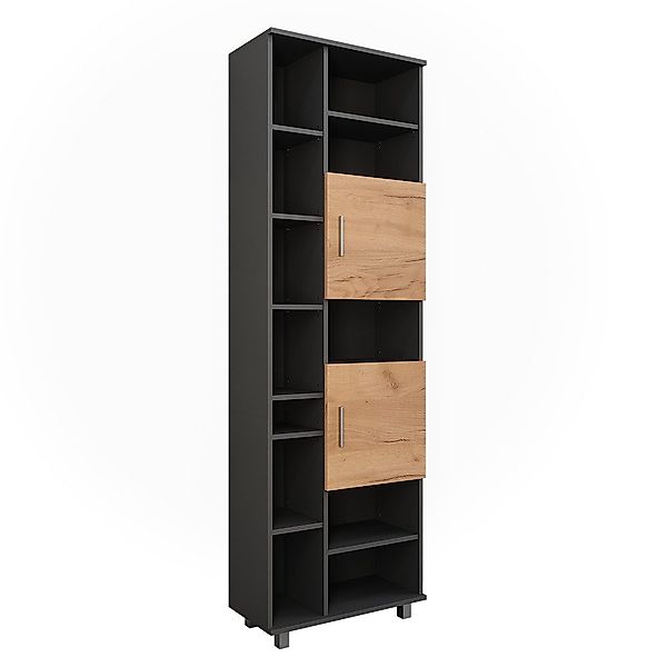 Vicco Hochschrank Ilias, Anthrazit/Goldkraft Eiche, 60.2 günstig online kaufen