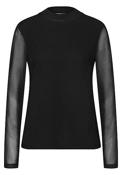 STREET ONE Langarmshirt mesh turtle neck shirt günstig online kaufen