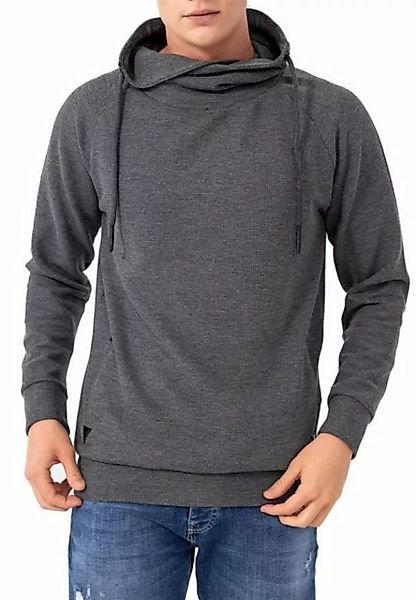 RedBridge Sweatshirt Herren Pullover mit hohen Schalkragen Anthracite L hoh günstig online kaufen