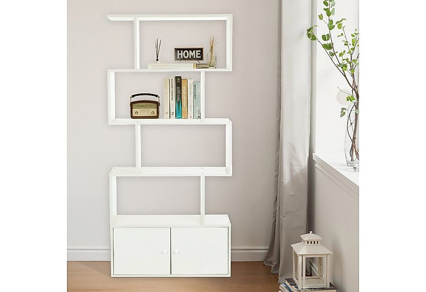 oyajia Bücherregal Bücherregal 151cm für Wohnzimmer Home Office,4-Stöckiges günstig online kaufen