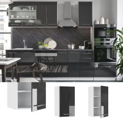 Vicco Hängeschrank Fame-Line, Anthrazit Hochglanz/Weiß, 40 günstig online kaufen
