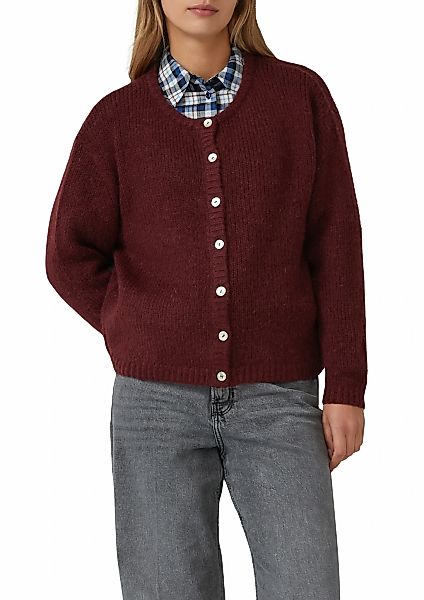 s.Oliver Strickjacke mit Rippbündchen günstig online kaufen