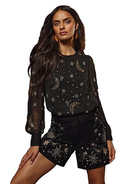 Love & Roses Langarmbluse Love & Roses Bluse mit Verzierung, Regular (1-tlg günstig online kaufen