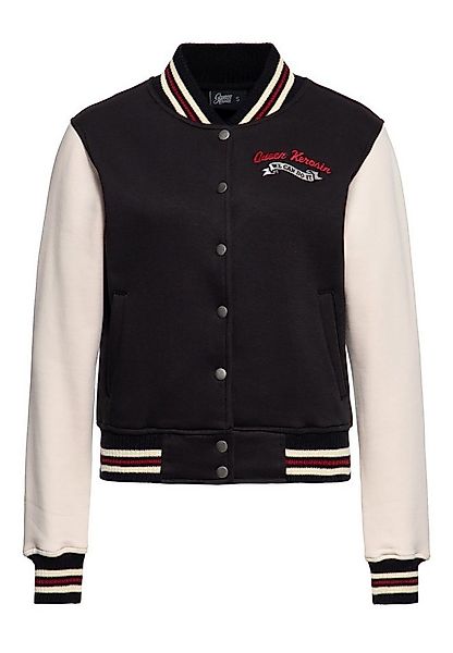 QueenKerosin Collegejacke We Can Do It (1-St) mit großer Rückenstickerei günstig online kaufen