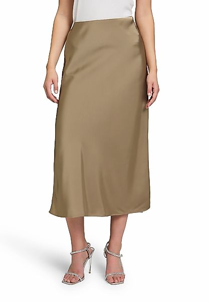 Vera Mont Maxirock "Vera Mont Damen Satinrock wadenlang", Material günstig online kaufen
