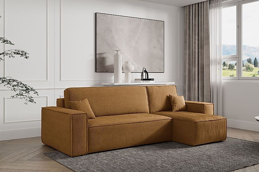 Compleo Ecksofa Cordsofa, Modern Couch-L, universelle günstig online kaufen