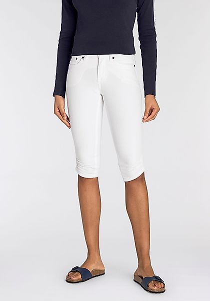 Arizona Caprijeans schmale Passform, mit Destroyed-Effekten, günstig online kaufen