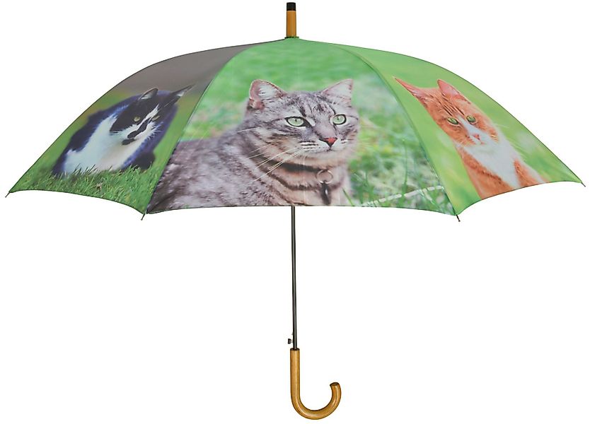 esschert design Stockregenschirm, Tolle Katzenmuster günstig online kaufen
