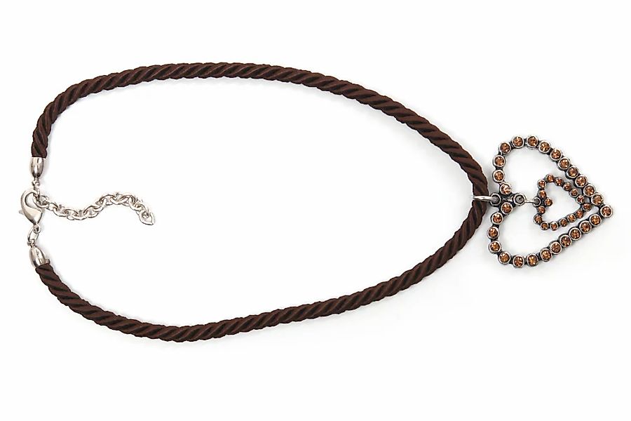 Allgäu Rebell Kette mit Anhänger "Sweet Heart", mit echten Swarovski Steine günstig online kaufen