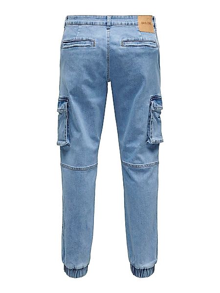 ONLY & SONS Cargojeans "ONSCAM STAGE CARGO LBD 0414 PIM DNM CS" günstig online kaufen