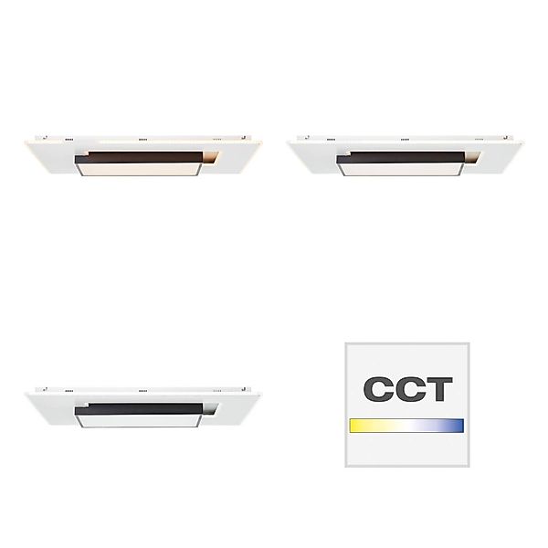Brilliant LED Deckenleuchte »Hutson«, 1 flammig, 80 x 50 cm, dimmbar, CCT, günstig online kaufen