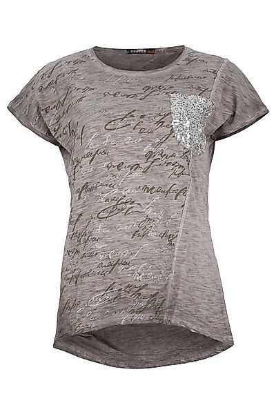 malito more than fashion Rundhalsshirt 46734 Shirt meliert mit Pailetten günstig online kaufen