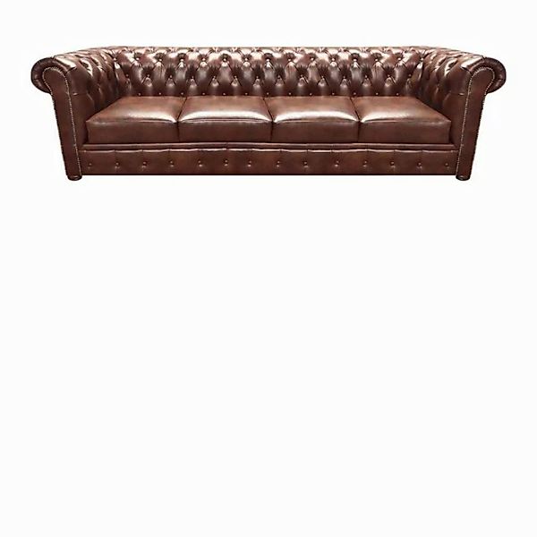 JVmoebel Chesterfield-Sofa Leder Polstermöbel Wohnzimmer Set Einrichtung Br günstig online kaufen