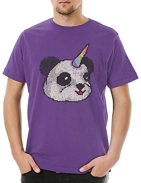 Urban Backwoods Print-Shirt Urban Backwoods Pandacorn Herren T-Shirt Hellli günstig online kaufen