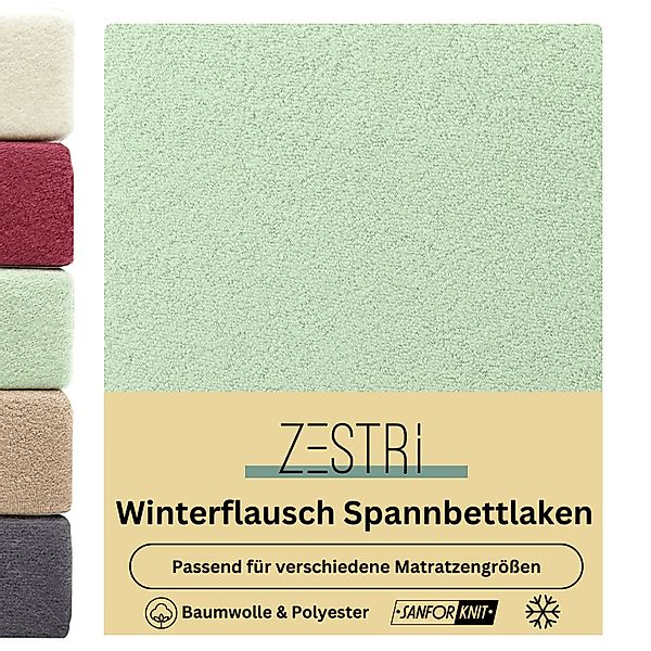 Zestri Spannbettlaken Winterflausch Bettlaken bis Steghöhe günstig online kaufen