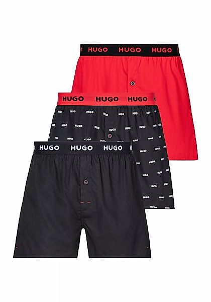 HUGO Underwear Boxer "WOVEN BOXER TRIPLET", (Packung, 3 St., 3), mit elasti günstig online kaufen