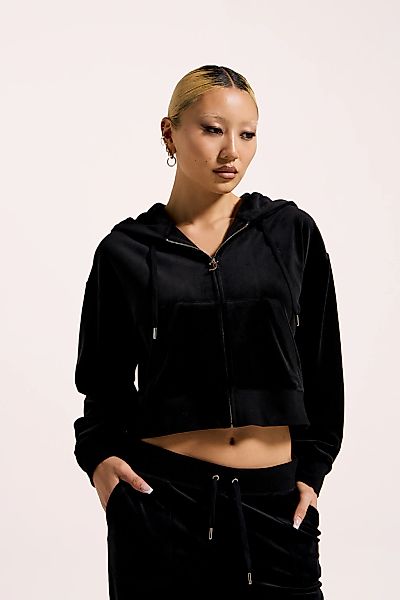 Juicy Couture Kapuzennickijacke "BRENDAL CROP OVERSIZED HOODIE Damen", mit günstig online kaufen