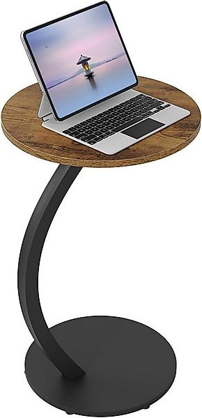 Woltu Beistelltisch (1-St), C Form, Kaffeetisch rund, für Couch Sofa Bett, günstig online kaufen
