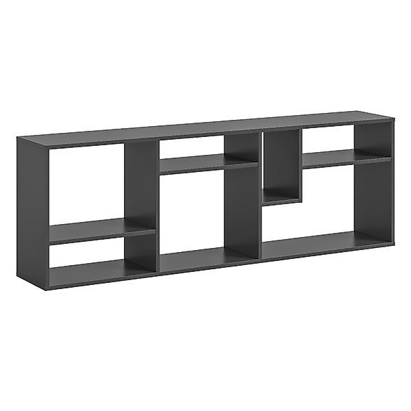 Inn.Furn Regal Grau 159 x 54 cm Standregal mit 7 Fächern Merlyn günstig online kaufen