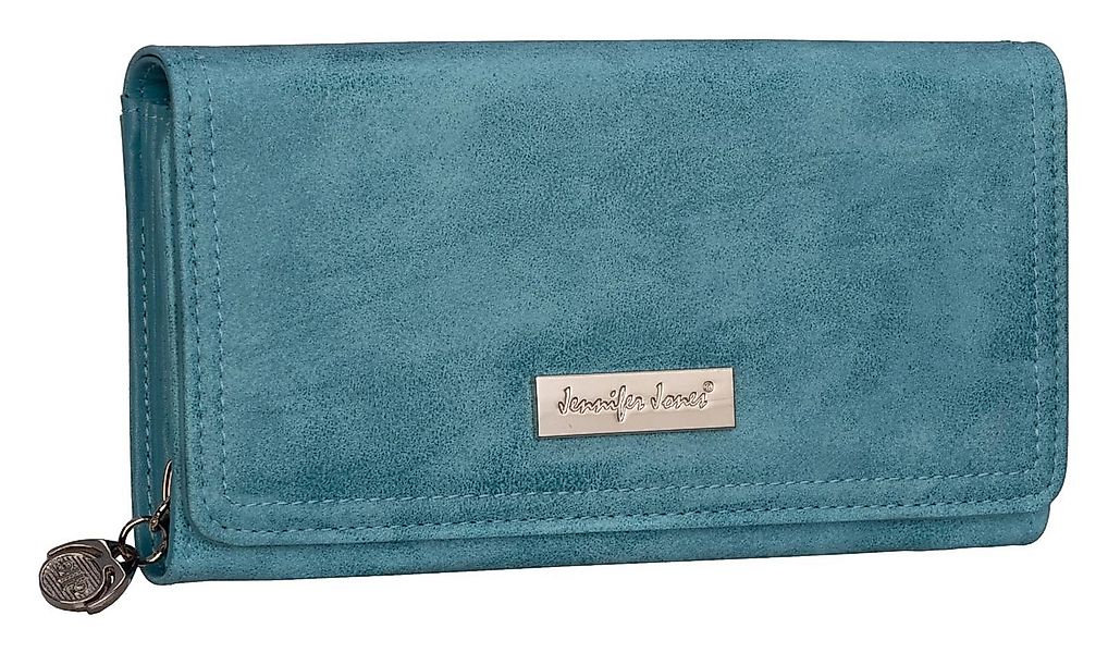 Jennifer Jones Geldbörse JENNIFER JONES Damen Geldbörse Portemonnaie Türkis günstig online kaufen