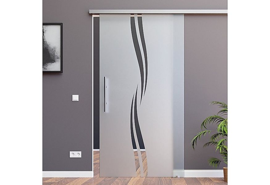 AMOD Glasschiebetür M2-GE420 (SlimLine, Komplett Set), mit Griffstange-42cm günstig online kaufen