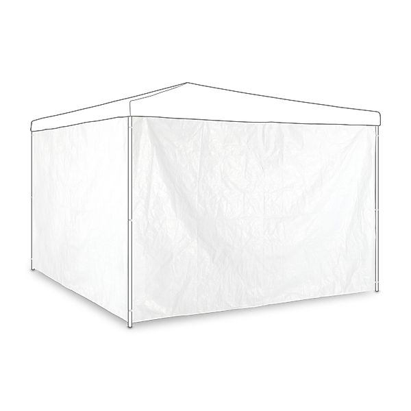 relaxdays Pavillon Seitenteile 2er Set weiß günstig online kaufen