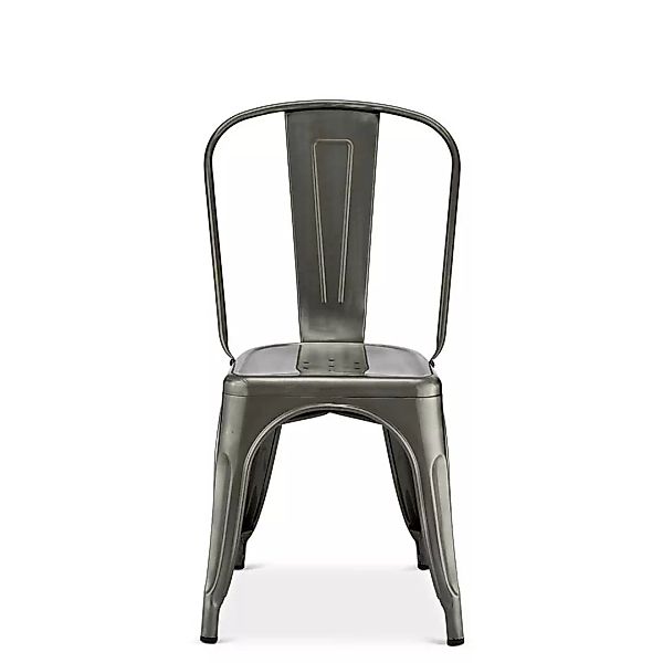 Esstisch Stühle in Silberfarben Stahl (4er Set) günstig online kaufen