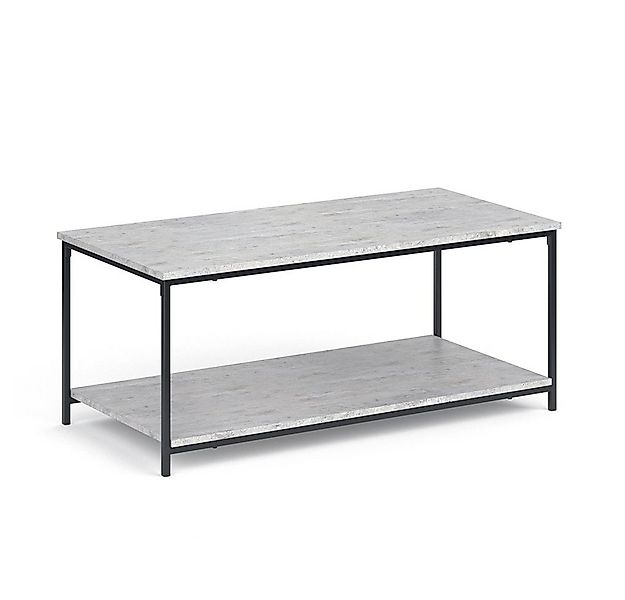 Vicco Couchtisch Fyrk, Beton/Schwarz, 108 x 52 cm günstig online kaufen
