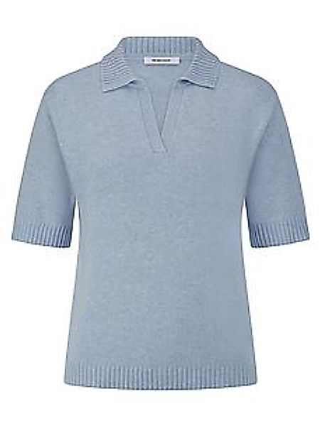 Pullover Polokragen Peter Hahn blau günstig online kaufen