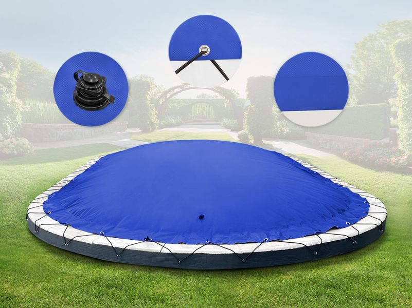 AirDeluxe Pool-Abdeckplane Ovale aufblasbare Poolplanen Schwimmbad günstig online kaufen