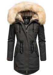 Navahoo Wintermantel "Bombii" stylischer Damen Winterparka mit Kunstfell-Ka günstig online kaufen