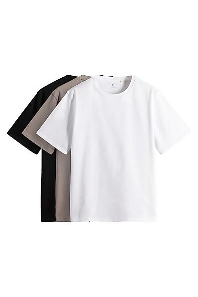 The Set T-Shirt The Set Relaxed Fit Kurzarm-T-Shirts im 3er-Pack (3-tlg) günstig online kaufen