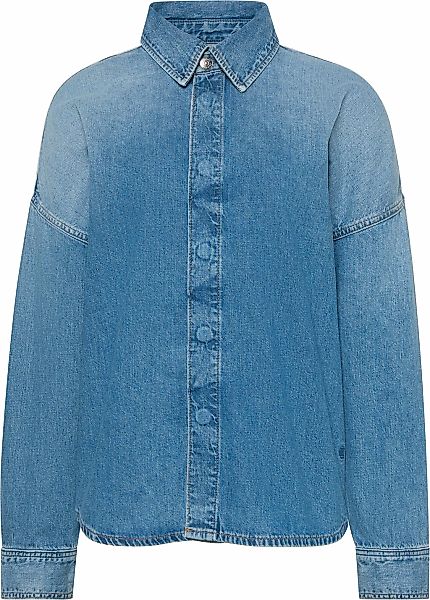 Calvin Klein Jeans Hemdbluse "RLXD LNN DNM SHRT DY", Mit Rundhalsausschnitt günstig online kaufen