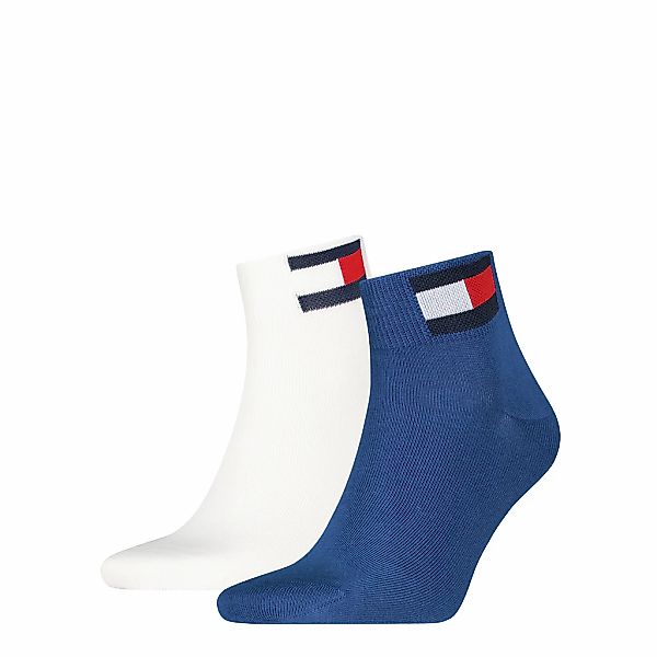 Tommy Hilfiger Kurzsocken "TH UNI TJ QUARTER 2P FLAG" 2 Paar, Verstärkte Fe günstig online kaufen